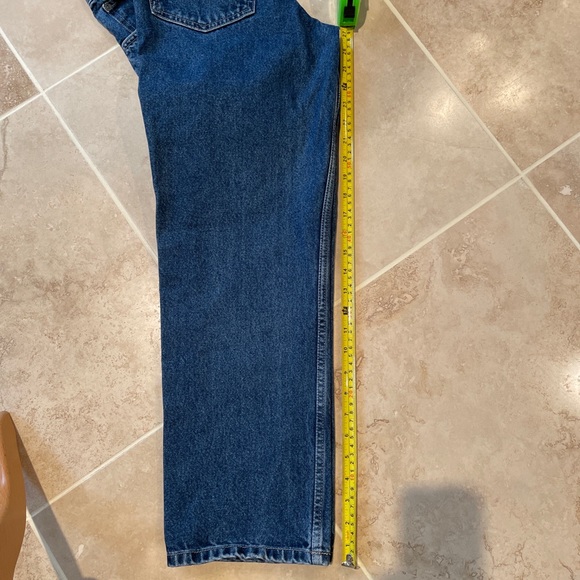 NEW LEGENDS denim blue jeans Boys 12 R  straight leg snap close EUC cotton - Picture 8 of 8